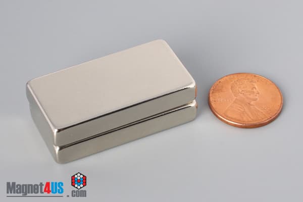 1 1/2" x 3/4" x 1/4" N52 Neodymium Block Magnet - photo 5