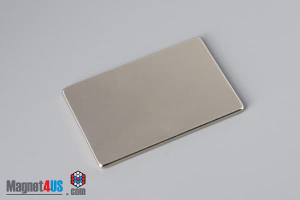 1 1/2" x 1" x 1/16" N45 Neodymium Block Magnet - photo 2