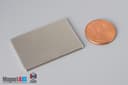 1 1/2" x 1" x 1/16" N45 Neodymium Block Magnet - photo 1
