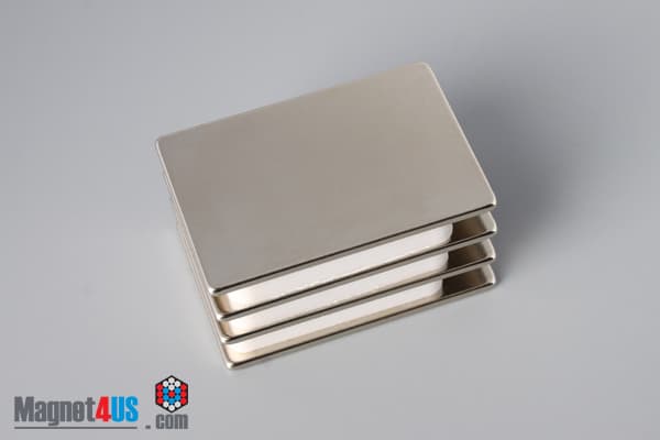 1 1/2" x 1" x 1/16" N45 Neodymium Block Magnet - photo 4