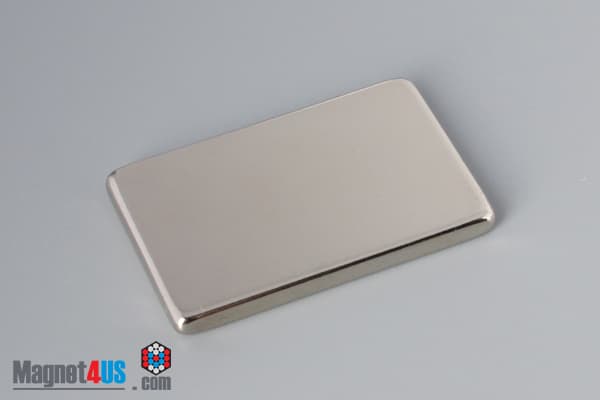 1 1/2" x 1" x 1/8" N45 Neodymium Block Magnet - photo 2