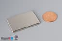 1 1/2" x 1" x 1/8" N45 Neodymium Block Magnet - photo 1