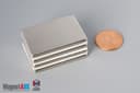 1 1/2" x 1" x 1/8" N45 Neodymium Block Magnet - photo 5