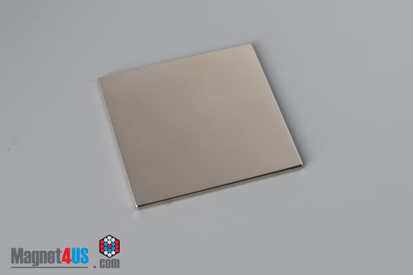 1 1/2" x 1 1/2" x 1/16" N45 Neodymium Block Magnet - photo 2