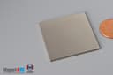 1 1/2" x 1 1/2" x 1/16" N45 Neodymium Block Magnet - photo 3