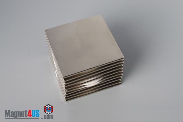 1 1/2" x 1 1/2" x 1/16" N45 Neodymium Block Magnet - photo 4
