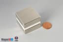 1 1/2" x 1 1/2" x 1/2" N40 Neodymium Block Magnet - photo 5