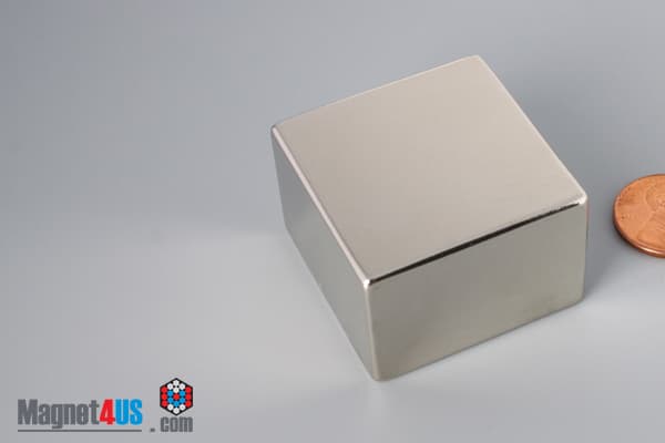 1 1/2" x 1 1/2" x 1" N45 Neodymium Block Magnet - photo 3
