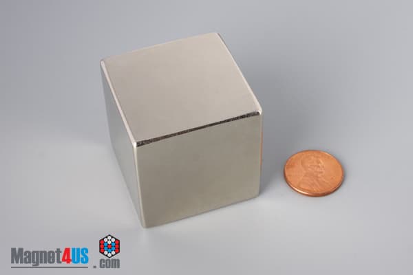 1 1/2" x 1 1/2" x 1 1/2" N52 Neodymium Block Magnet - photo 1