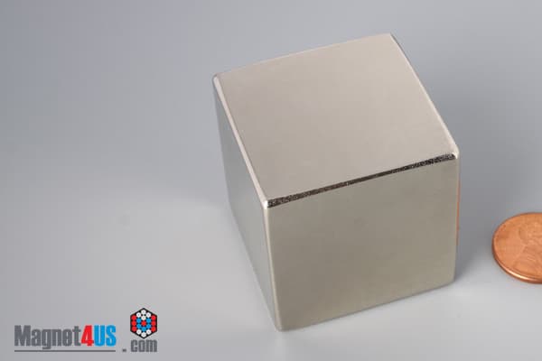 1 1/2" x 1 1/2" x 1 1/2" N52 Neodymium Block Magnet - photo 3