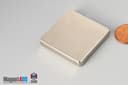 1 1/2" x 1 1/2" x 1/4" N40 Neodymium Block Magnet - photo 3