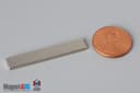 1 1/2" x 1/4" x 1/16" N40 Neodymium Block Magnet - photo 1