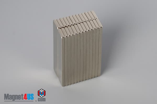 1 1/2" x 1/4" x 1/16" N40 Neodymium Block Magnet - photo 4