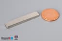 1 1/2" x 1/4" x 1/8" N40 Neodymium Block Magnet - photo 1