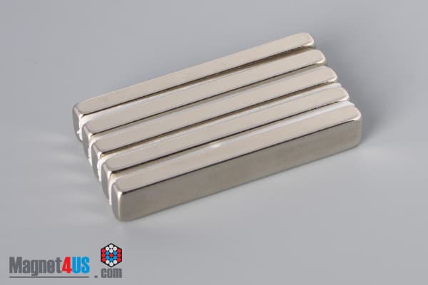 1 1/2" x 1/4" x 1/8" N40 Neodymium Block Magnet - photo 4