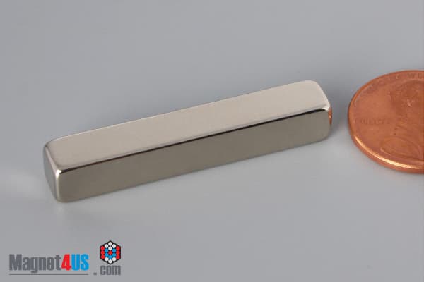 1 1/2" x 1/4" x 1/4" N52 Neodymium Block Magnet - photo 3