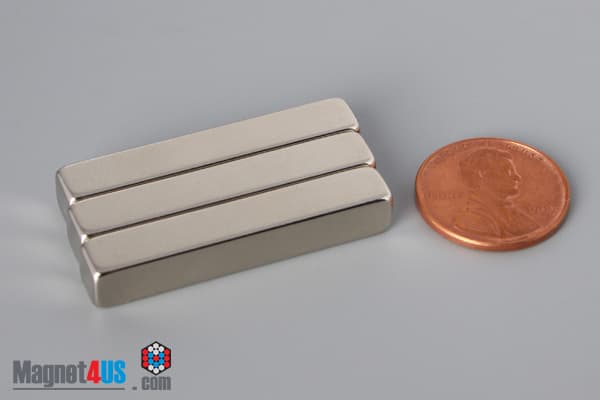 1 1/2" x 1/4" x 1/4" N52 Neodymium Block Magnet - photo 5