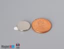 1/2" dia. x 1/16" N N42 3M Adhesive Disc Magnet - photo 3
