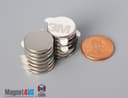 5/8" dia. x 1/16" S N42 3M Adhesive Disc Magnet - photo 24