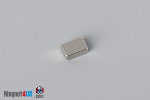 3/16" x 1/8" x 1/16" N45 Neodymium Block Magnet - photo 2