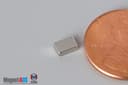 3/16" x 1/8" x 1/16" N45 Neodymium Block Magnet - photo 3