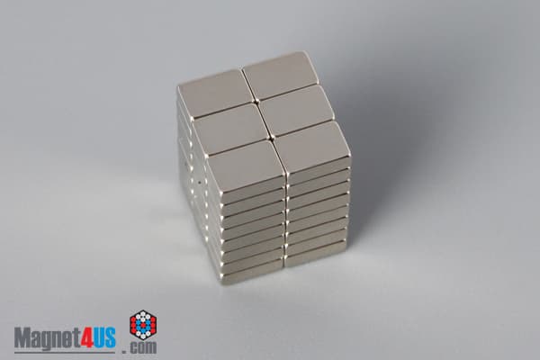 3/16" x 1/8" x 1/16" N45 Neodymium Block Magnet - photo 4