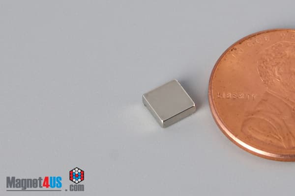 3/16" x 3/16" x 1/16" N40 Neodymium Block Magnet - photo 3