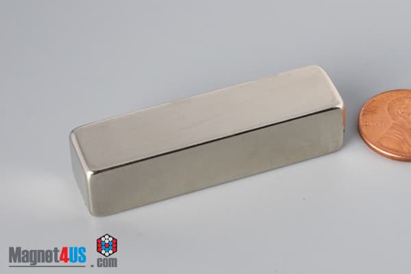 2" x 1/2" x 1/2" N52 Neodymium Block Magnet - photo 3