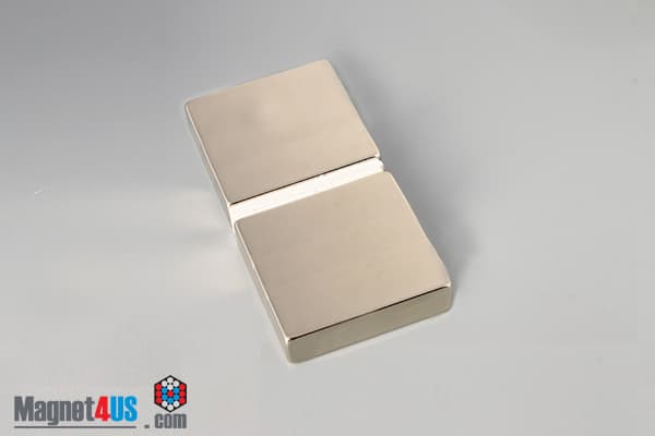 2" x 1/2" x 2" N45 Neodymium Block Magnet - photo 4