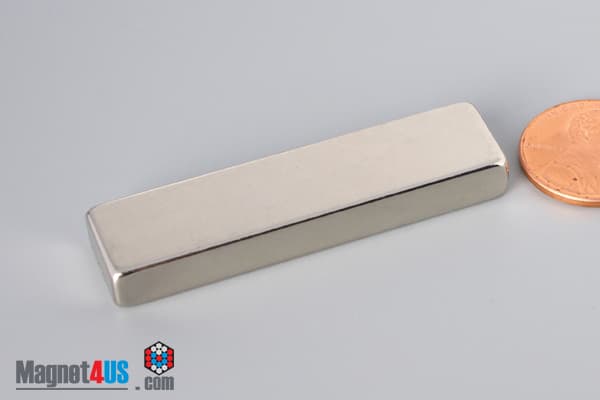 2" x 1/2" x 1/4" N52 Neodymium Block Magnet - photo 3