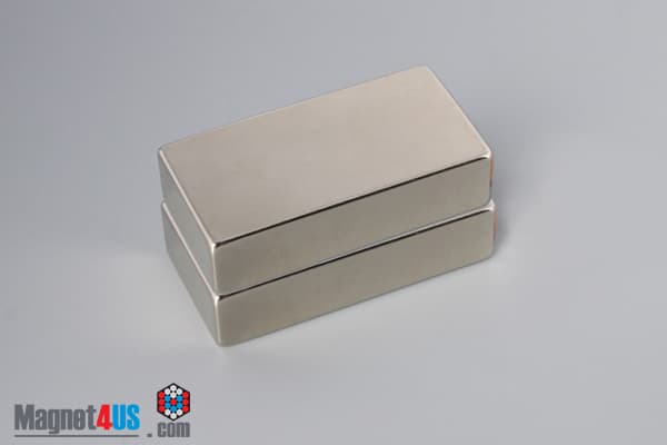 2" x 1" x 1/2" N52 Neodymium Block Magnet - photo 4