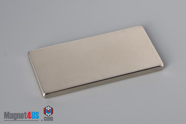 2" x 1" x 1/8" N40 Neodymium Block Magnet - photo 2