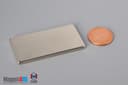 2" x 1" x 1/8" N40 Neodymium Block Magnet - photo 1