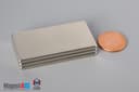 2" x 1" x 1/8" N40 Neodymium Block Magnet - photo 5