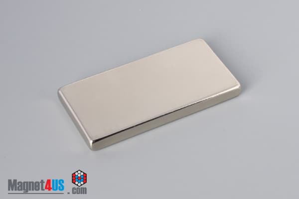 2" x 1" x 3/16" N45 Neodymium Block Magnet - photo 2