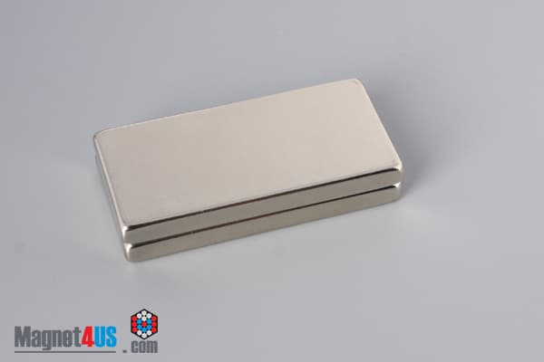 2" x 1" x 3/16" N45 Neodymium Block Magnet - photo 4