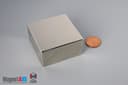 2" x 2" x 1" N52 Neodymium Block Magnet - photo 1