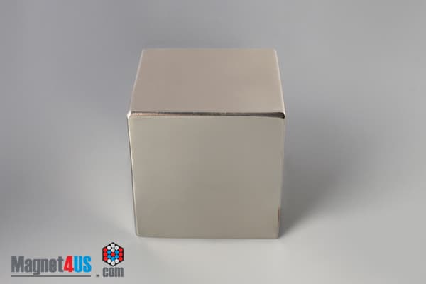 2" x 2" x 2" N40 Neodymium Block Magnet - photo 2