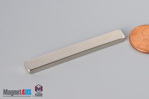 2" x 1/4" x 1/8" N40 Neodymium Block Magnet - photo 3