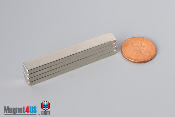 2" x 1/4" x 1/8" N40 Neodymium Block Magnet - photo 5