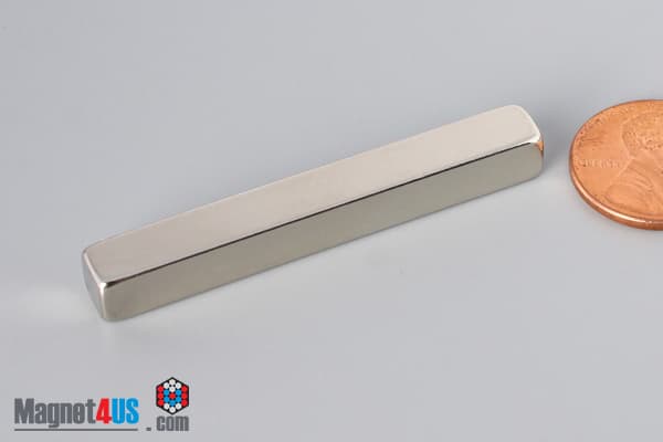 2" x 1/4" x 1/4" N45 Neodymium Block Magnet - photo 3
