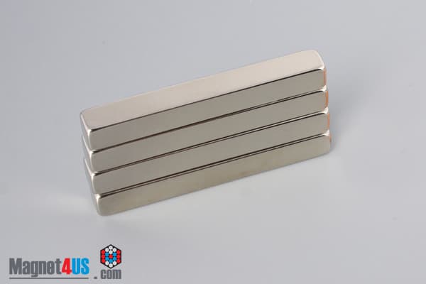 2" x 1/4" x 1/4" N45 Neodymium Block Magnet - photo 4