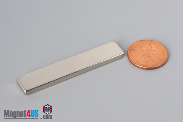 2" x 3/8" x 1/8" N45 Neodymium Block Magnet - photo 1