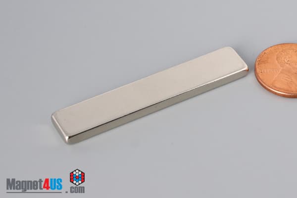 2" x 3/8" x 1/8" N45 Neodymium Block Magnet - photo 3