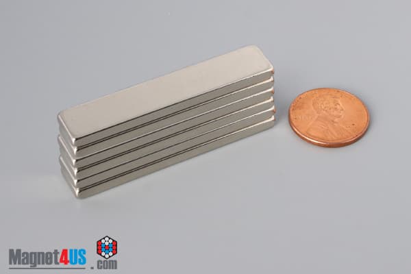 2" x 3/8" x 1/8" N45 Neodymium Block Magnet - photo 5
