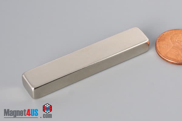 2" x 3/8" x 1/4" N45 Neodymium Block Magnet - photo 3
