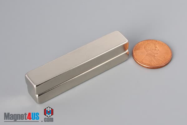 2" x 3/8" x 1/4" N45 Neodymium Block Magnet - photo 5