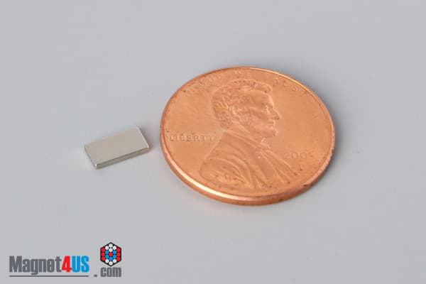 1/4" x 1/8" x 1/32" N52 Neodymium Block Magnet