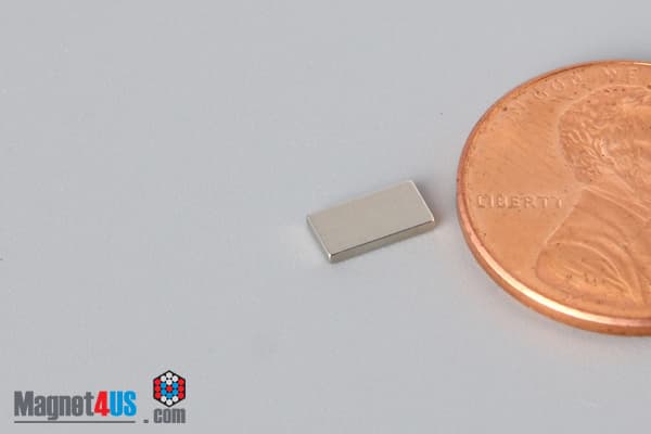 1/4" x 1/8" x 1/32" N52 Neodymium Block Magnet - photo 3