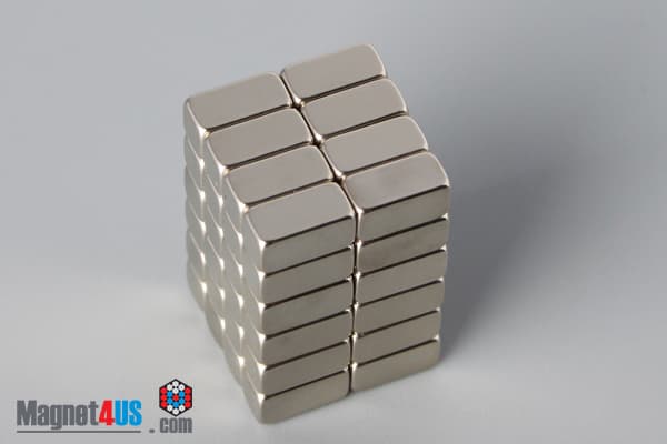 1/4" x 1/8" x 1/8" N45 Neodymium Block Magnet - photo 4